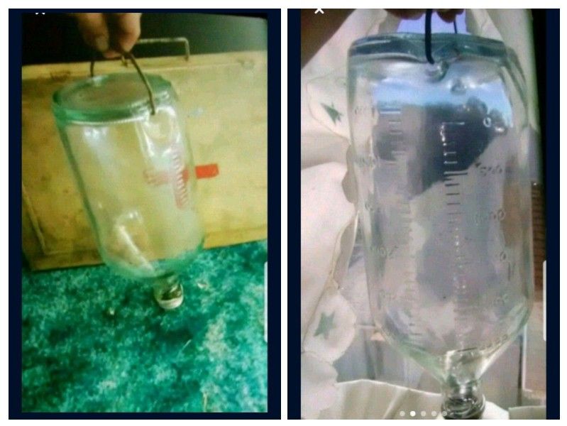 Old IV Medical Bottle