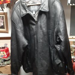 Men's RBM Outdoor Collection Blk Leather Jacket