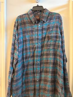 Mountain Ridge Plaid Flannel Button-Up Shirt
