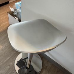 2 White JANINGE IKEA Bar Stools