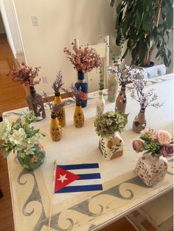 Hand-painted Decorative Bottles From Cuba