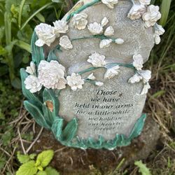 Floral Garden Memorial Stone.  Read description