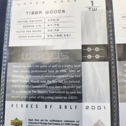 2001 Tiger Woods 