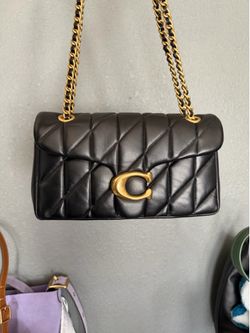 Coach Quilted Tabby Black