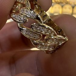 Cuban Ring 14k Gold 