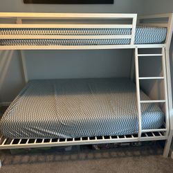 Metal Twin Over Full Bunk Bed 