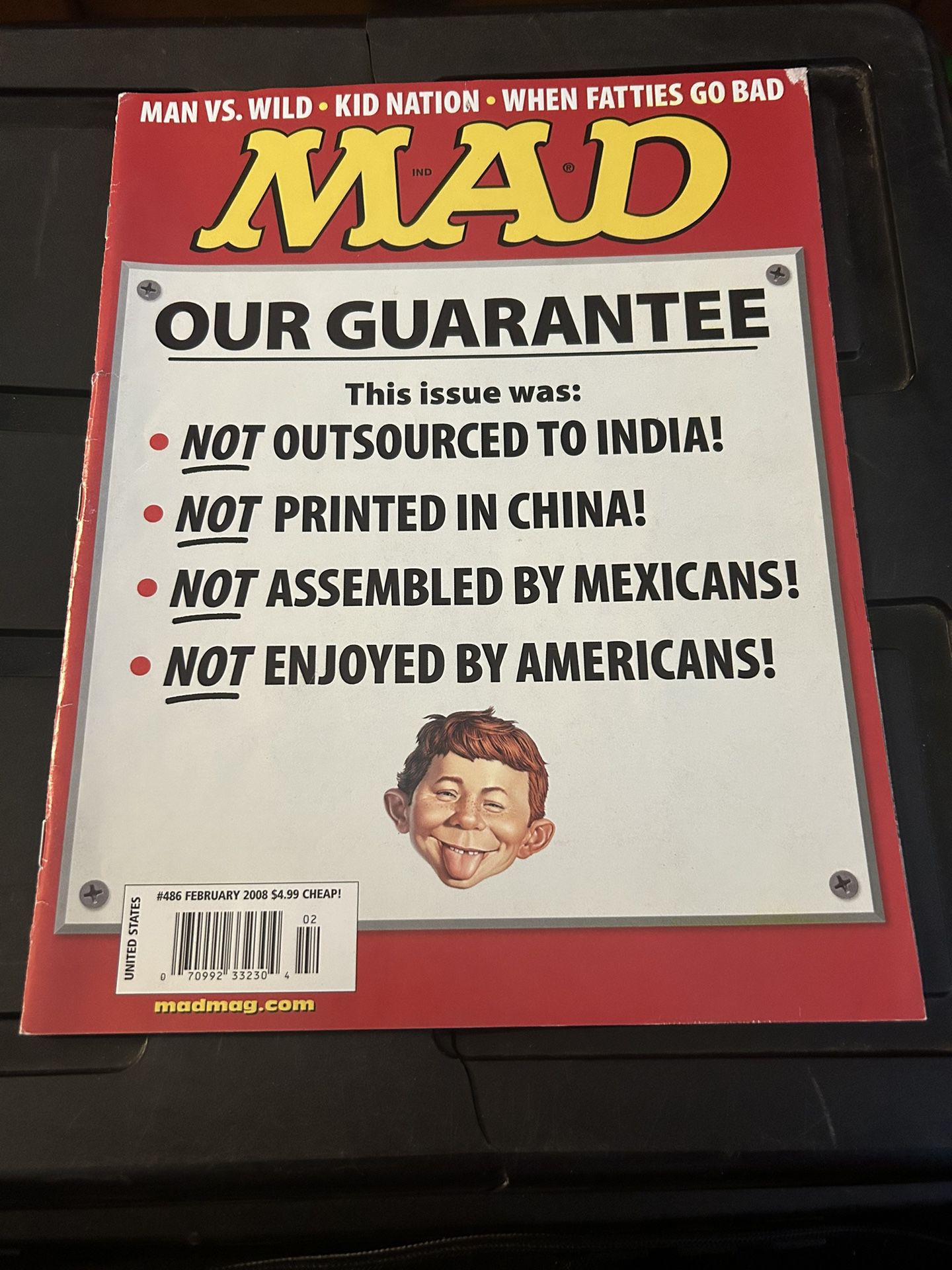MAD Magazine #486 February 2008 Man vs Wild George W. Bush
