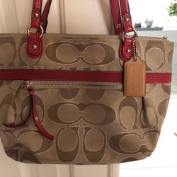 Metallic Authentic  Vintage Coach Bag