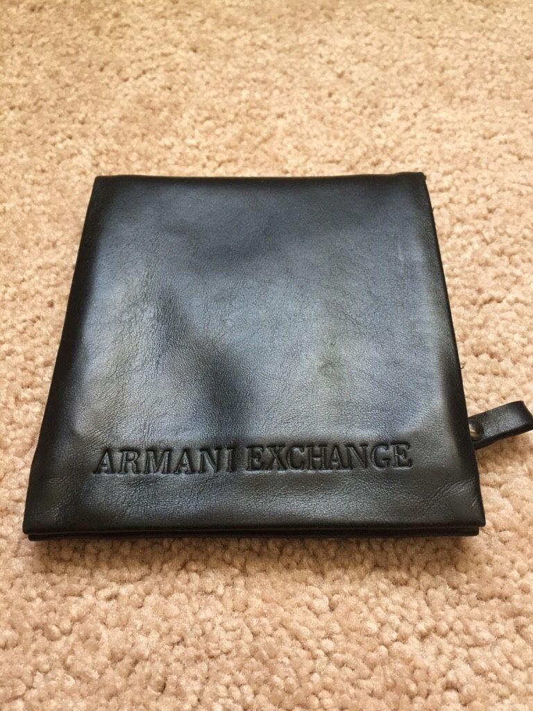 Armani Exchange black wallet