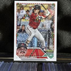 2023 Topps Holiday Corbin Carroll Short Print Lights Baseball Card