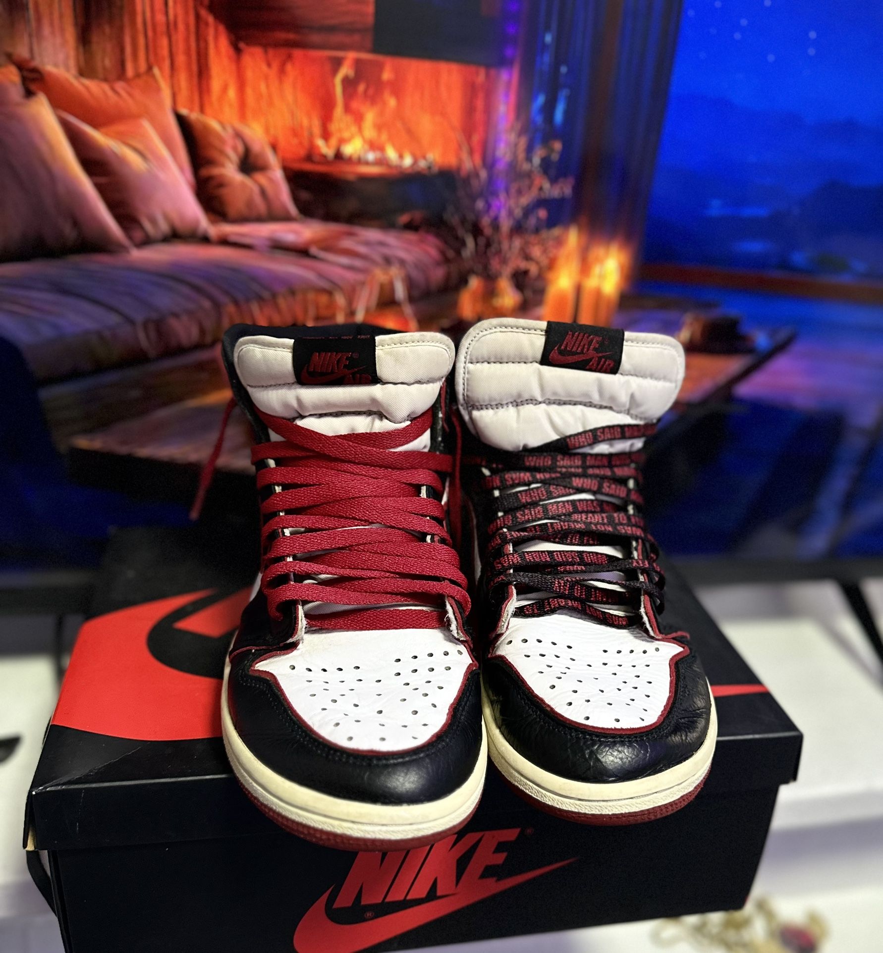 Jordann 1 OG “Bloodline” Nike Air Jordan 1 Retro High OG 555088 062 Bloodline Lace Up  main image 4