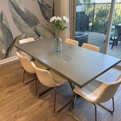 West Elm Dining Table (Concrete Top)