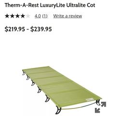 Thermarest Ultra Lite Cot