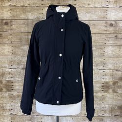 Hollister Sz XS Women’s All Weather Jacket Black  Used