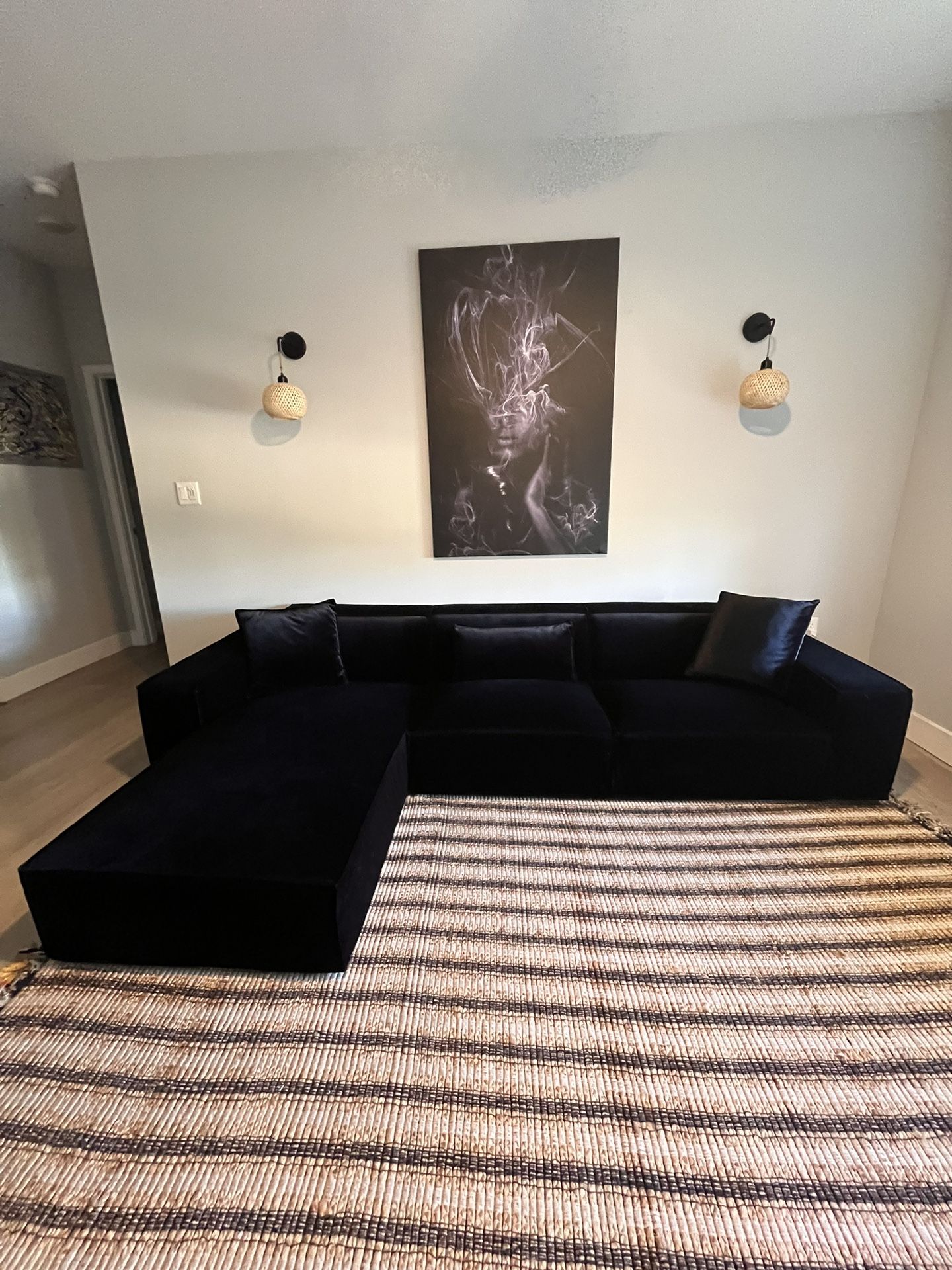 Rove Concepts Black Sectional Sofa