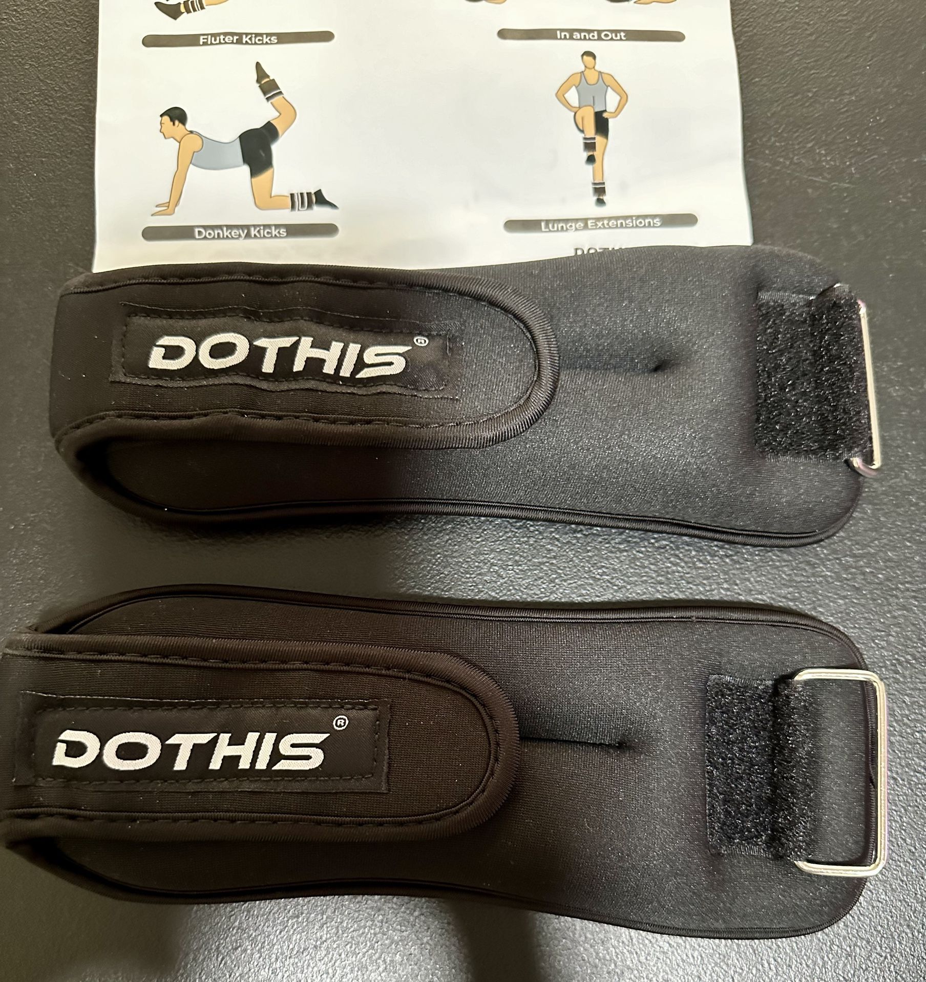 New - Ankle Weights 1 Pair 2.5 lbs Each. 