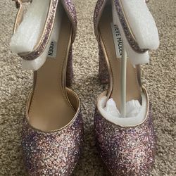 Rose Glitter Heels