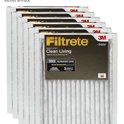 6 Air Filters 16x25x1 