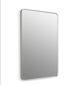 Kohler Essential 30" W x 45" H Transitional Rectangular Metal Framed Bathroom Wall Mirror