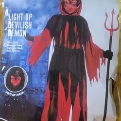 Light Up Devilish Demon Costume- Child X-large 14-16