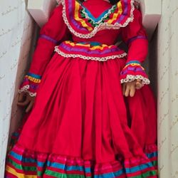 Porcelain Cinco De Mayo Doll