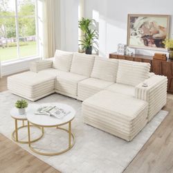 Modular Sectional Cream Color