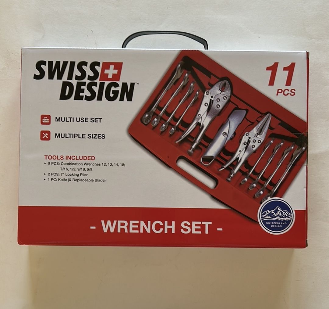 Swiss+Design 11-piece Wrench Set; New (Unopened) in Hardware Box
