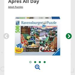 Ravensburger Apres-Ski Apres All Day 500 piece puzzle