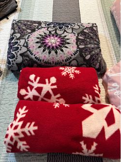 Vera Bradley and Holiday throw blankets