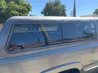 Gray Truck Camper Shell Topper