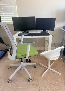 Study table/ office table  with office chair and kid chair