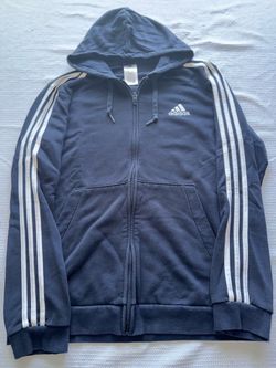 Adidas 3-Stripe Full-Zip Hoodie