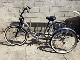 26” Cruiser Schwin Tricycle For Adults Excellent Condition Basket Fenders Handlebar Spring Seat All News $250