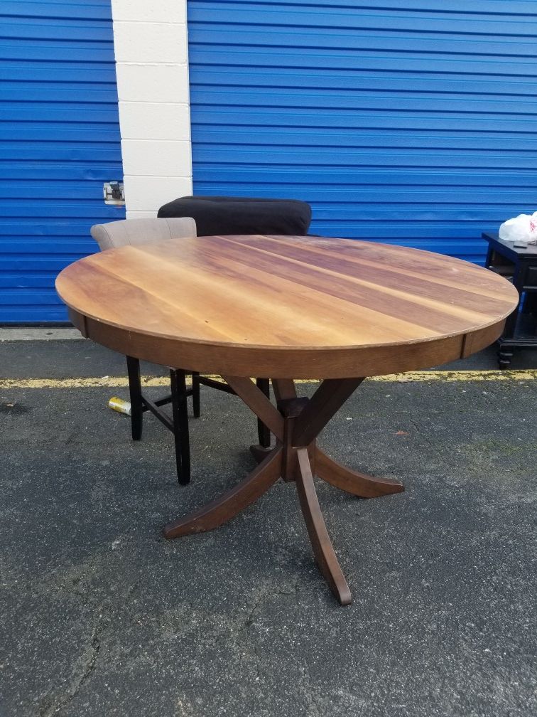 solid wood pub table