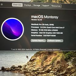 2016 MacBook Pro 15”