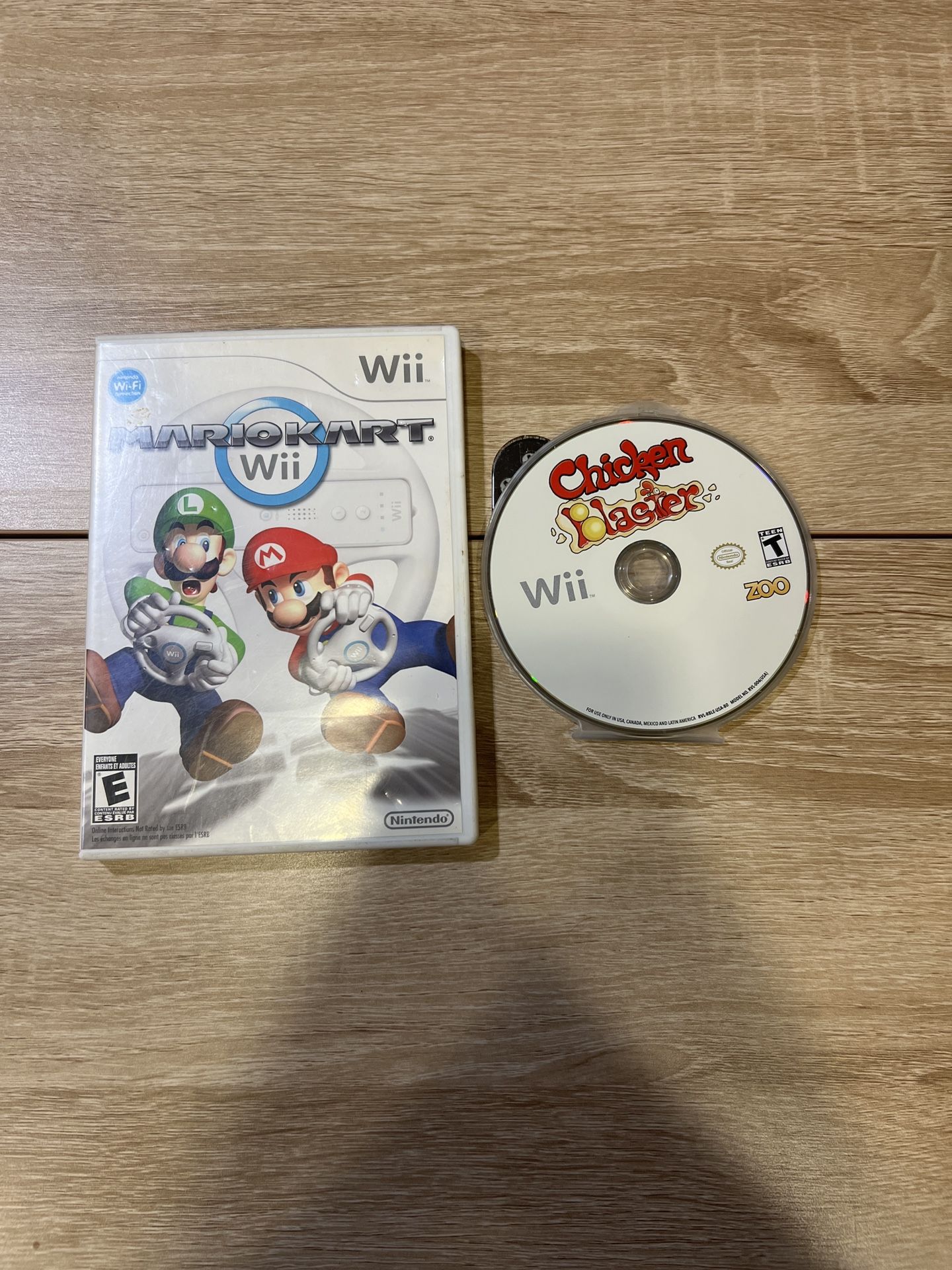 Wii Mariokart and Chickenblaster