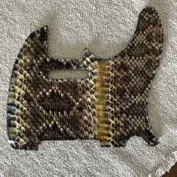 Custom Rattlesnake Leather Pickguard! Fender Telecaster! Any guitar available!