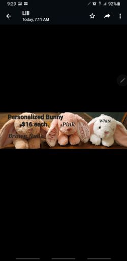 Personalized Easter Bunny