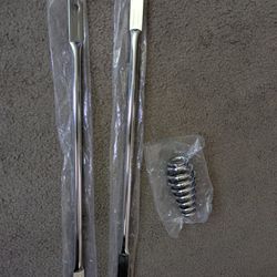 NEW CHROME SPRINGER FORK BARS AND SPRING FOR 20-INCH BICYCLES WITH SPRINGER FORKS