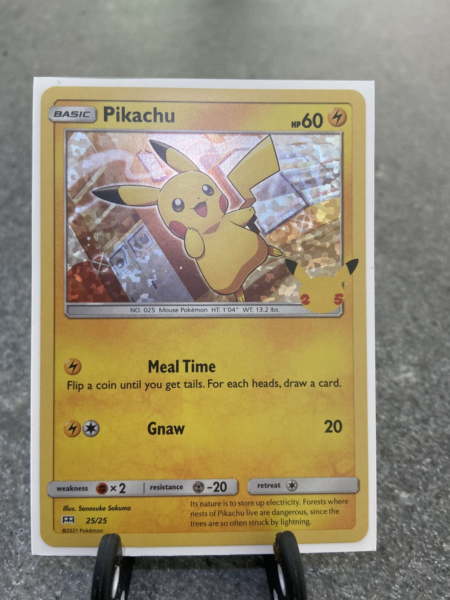 Pokemon Pikachu Holo Card