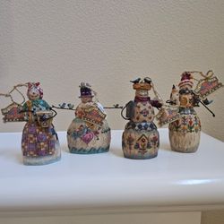 Jim Shore collection   4 snowmen