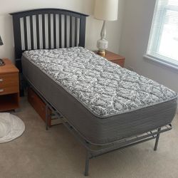 Bed Twin Size With New Mattress 
