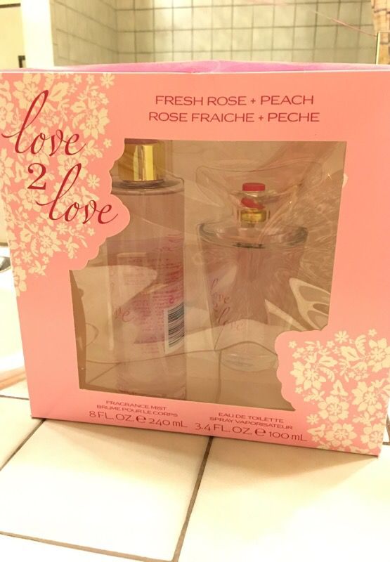 LOVE 2 LOVE Gift set. Fresh Rose and peach.