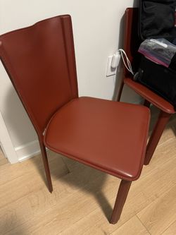 2 Design Within Reach Leather Chairs