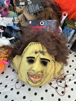 Leatherface trick or treat latex mask