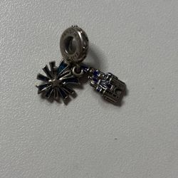 Disney Castle And Fireworks Dangle Charm Pandora!