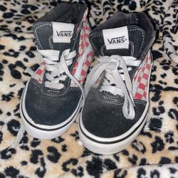 red checker kid vans size 12