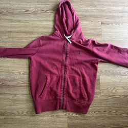 Red Vintage Polo Hoodie