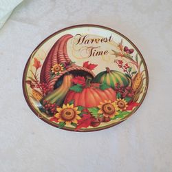 Thanksgiving Tray 14" Very Clean No Scratch.