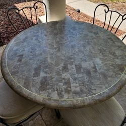 Granite Kitchen Table and Chairs